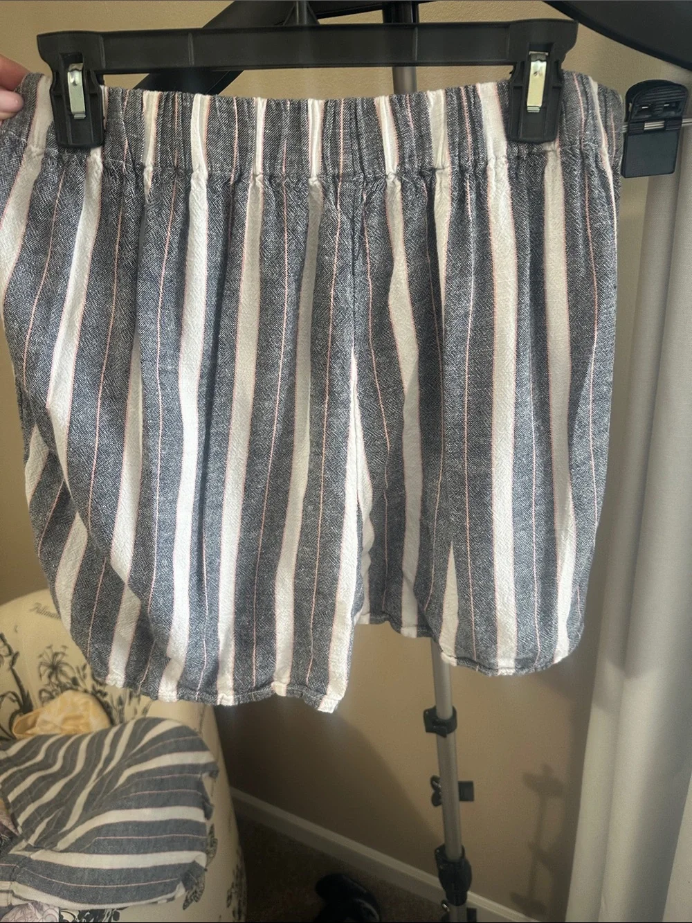 Striped Blue and White Matching Set